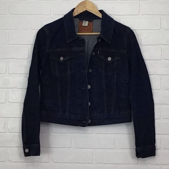 LEVI’S jeans denim jacket blue jeans small - Picture 9 of 9